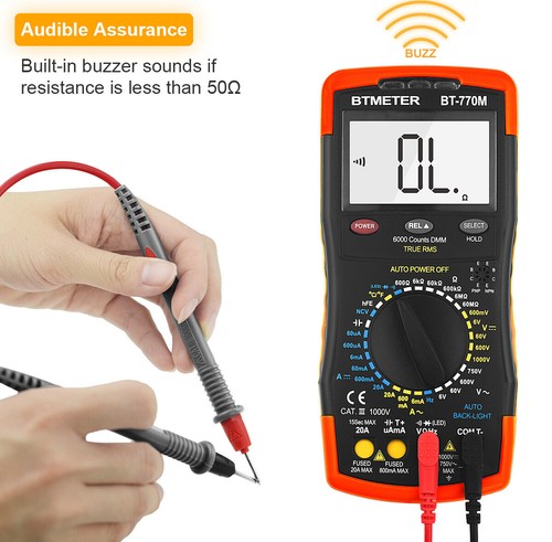 Digital Multimeter AC DC Strom Voltmeter Amperemeter TRMS Auto Range Messgerät - Bild 5 von 14