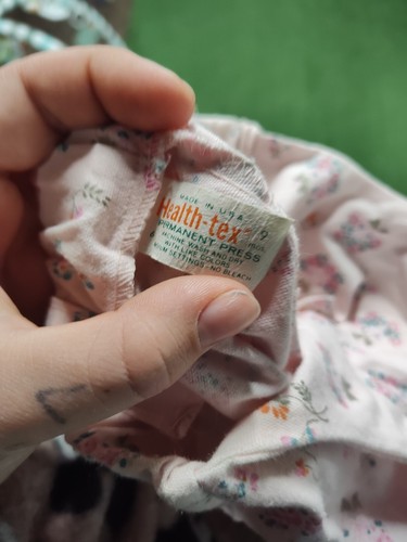 Kids Vintage Healthtex Flower Print Overalls - Picture 6 of 6