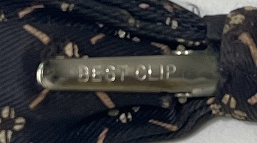Vintage Best Clip USA Dark Gray Bow Tie - Picture 3 of 3