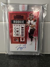 Joe Burrow 2020 Contenders Auto RC Variation Red Zone FOTL Exclusive  SSP