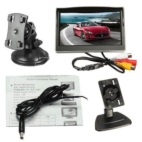 AHD Reversing Camera Waterproof Night Visin Camera w/ 5" Car Rear View Monitor - Picture 8 of 24