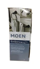 MOEN Banbury 3-Piece Bath Hardware Set Matte Black