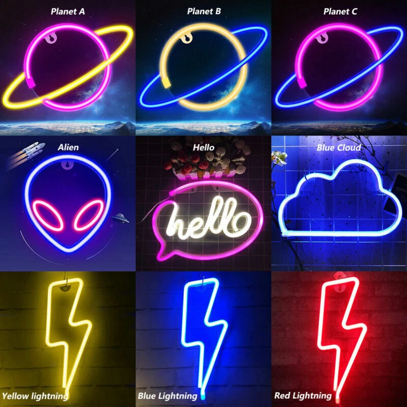 Cool neon wall signs discount