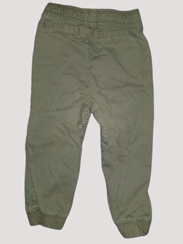 * Pantalones JUMPING BEANS Top a Rayas COBRE DENIM Caqui Niños Talla 24m 2T Foto 3 de 4