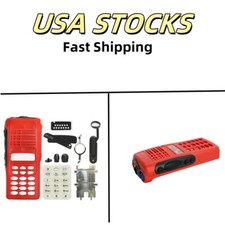 Red Full-keypad Repair Front Housing Case Cover For HT1250 Two Way Radio