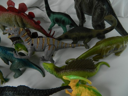 Vintage Plastic Toy Dinosaurs Imperial, Toymajor, Boley Etc 28 Figures Lot - Picture 4 of 7