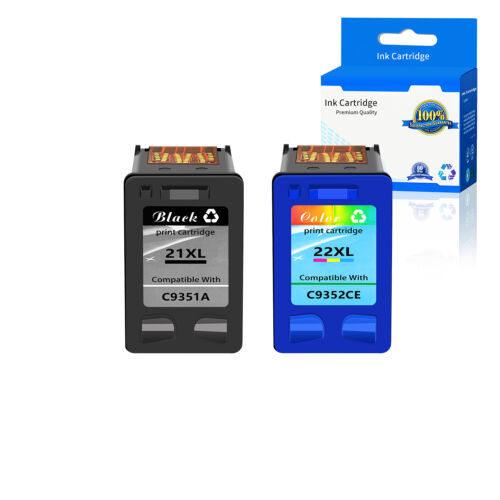 21XL 22XL Ink Cartridge Compatible with HP Deskjet D1520 D1530 F2187