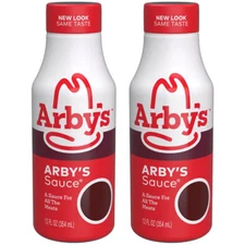 2 Pack Arby's Sauce 12oz Bottle Famous Classic Original Sandwich Red Sauce