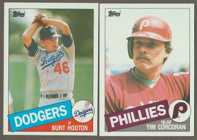 1985 TOPPS BASEBALL YOU PICK #201 - #400 NMMT  ** FREE SHIP **