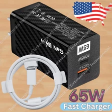 For iPhone 14 13 12 11Pro PD Fast Charger Cord 65W GaN USB-C Power Adapter Block