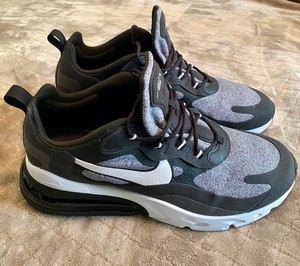 Nike Air Max 270 React Black Vast Grey White Op Art Mens Size 11 Ebay