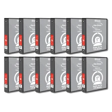 BAZIC Binder 1 Inch 3-Ring View w/2-Pockets, Black (Case of 12 Binders)