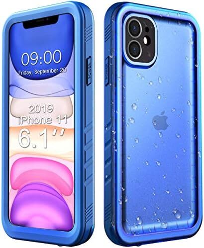 Compatible with Waterproof iPhone 11 case, Built-in Screen Protector, Full-body