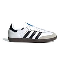 Adidas Samba OG Big Kid Footwear Sneakers, White/Black/Gum, Teen Size NWB IE3675