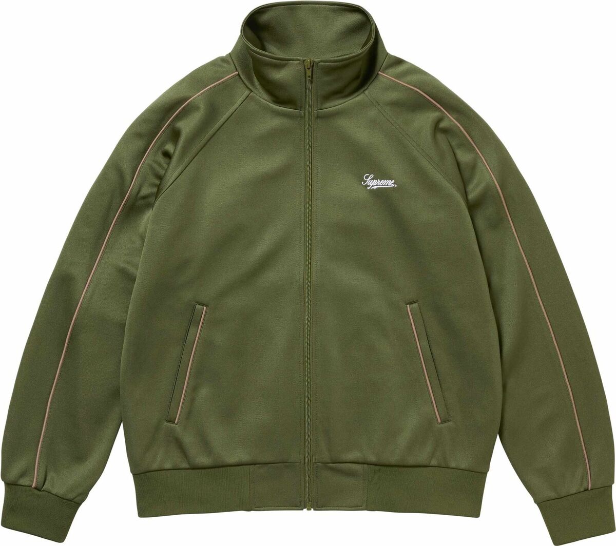 Supreme Tricot Track Jacket Black Olive Light Blue SS24 Supreme Tricot Track Jacket Black Olive Light Blue SS24