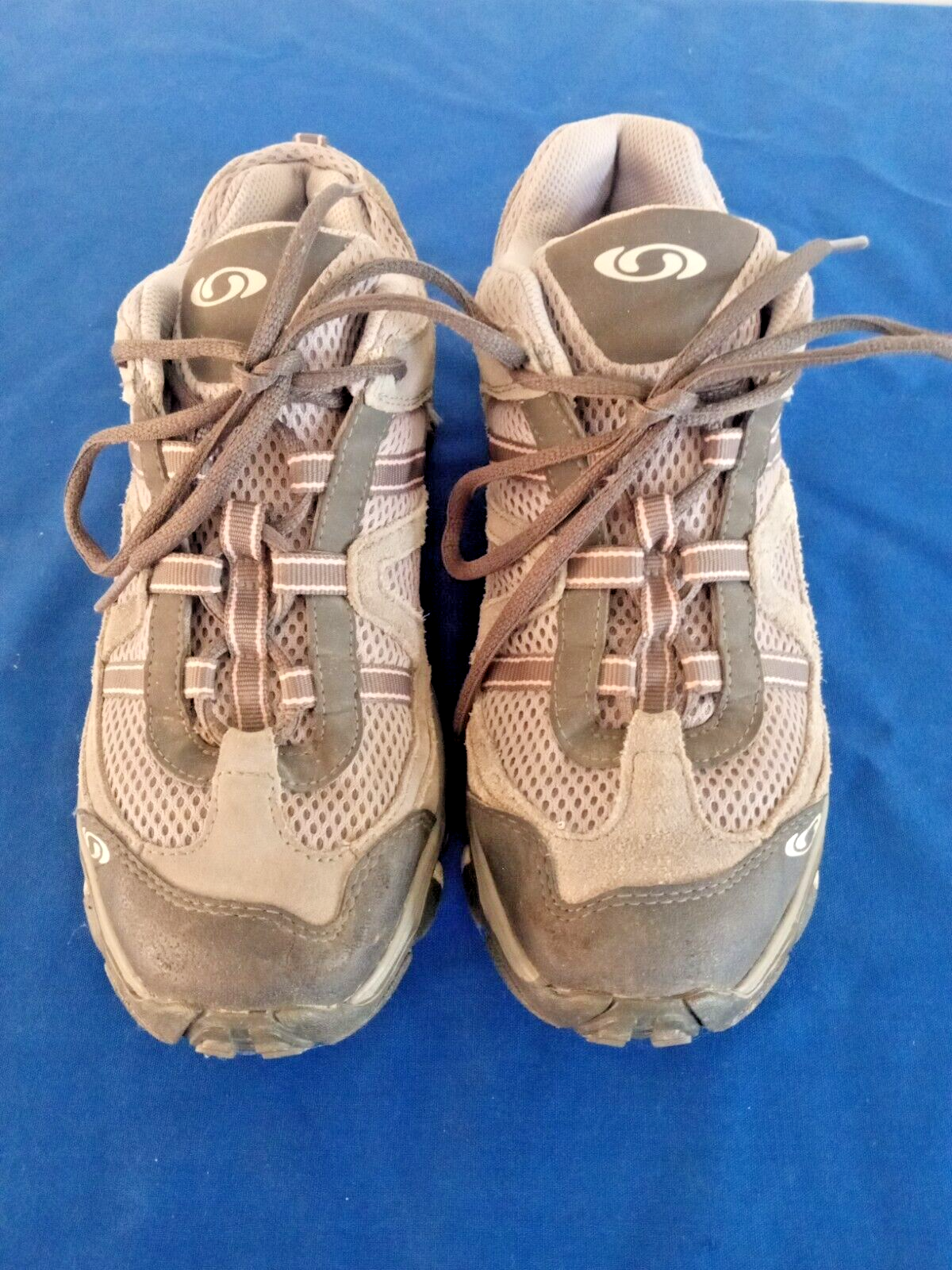 Stivali da trekking Salomon da donna Contagrip taglia 8 neri marrone chiaro