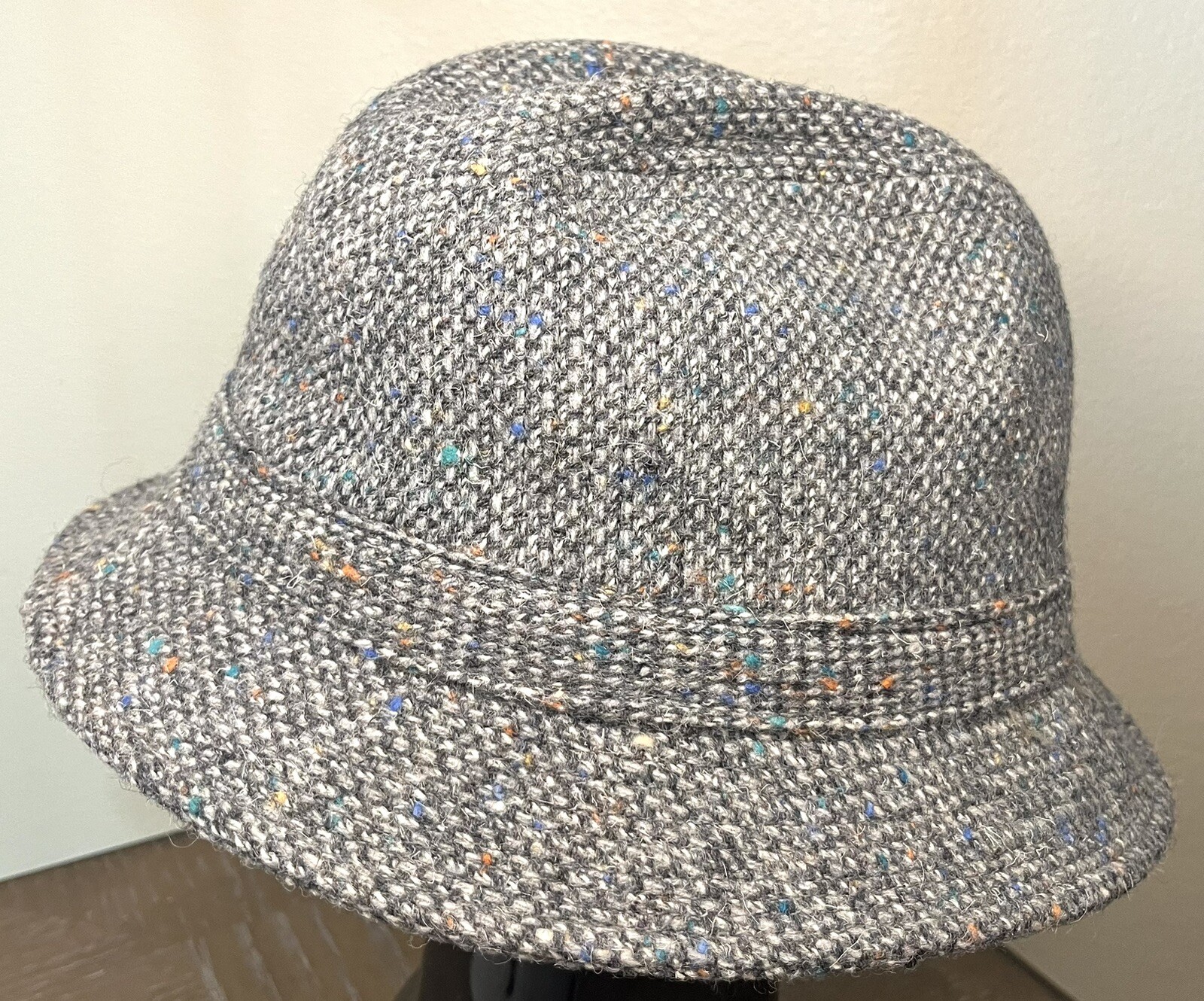 Pendleton Wool Fedora Bucket Hat -  Gray Speckled… - image 18