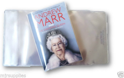 6 x PAPERBACK BOOK COVERS 198mm clear plastic reusable! - Bild 1 von 2