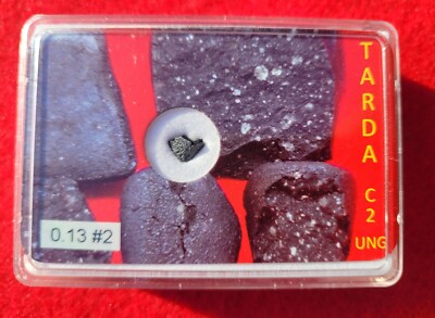 #2a TARDA 0.13 grams UNGROUPED C2 Carbonaceous Chondrite - FRESH individual.