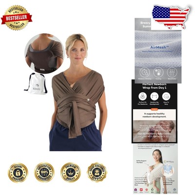 Ergonomic Baby Carrier Flex - Mocha Sling with Waist Adjustment, 44 lbs Capacity
