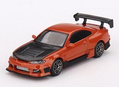 NISSAN  Silvia S15 D-MAX  - Metallic Orange - Mini GT 1:64