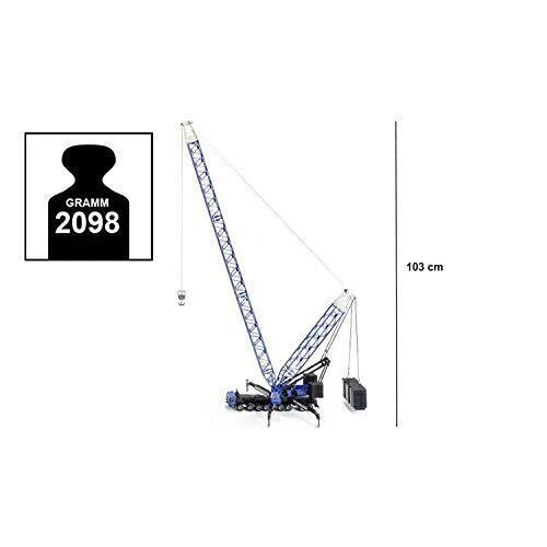 SIKU SUPER  1:55 MEZZO DA CANTIERE CAMION  8 ASSI GRU MOBILE PESANTE    ART 4810 - Immagine 2 di 3