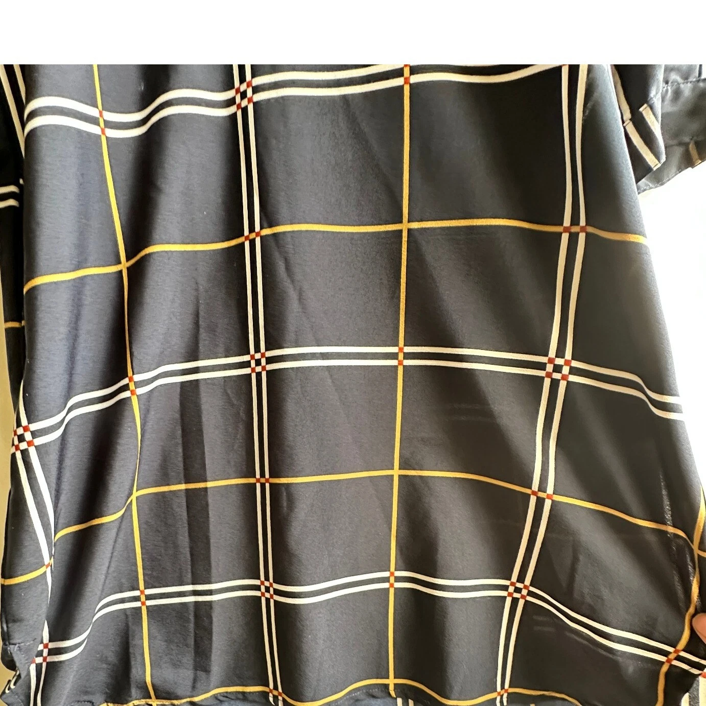 VETEMENTS The Royal Standard Collection Abito Tunica Cambio Plaid Casual Nero Medium