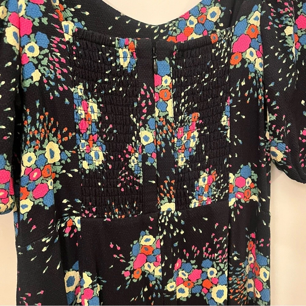 VALENTINO Abito Anthropologie Scarletta Sweetheart 6 Floreale Midi Manica a Sbuffo Nuovo con etichette