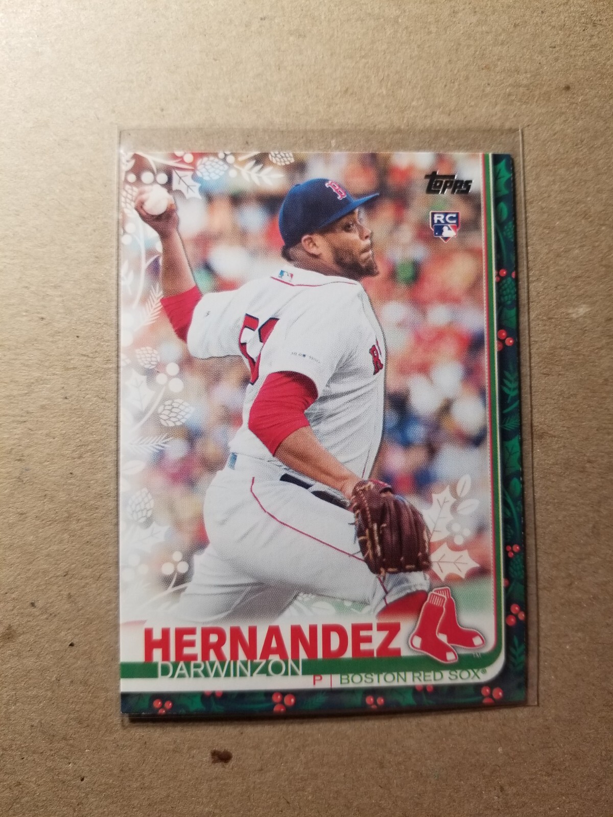 Darwinzon Hernandez 2019 Topps Holiday Baseball HW98 RC Boston Red