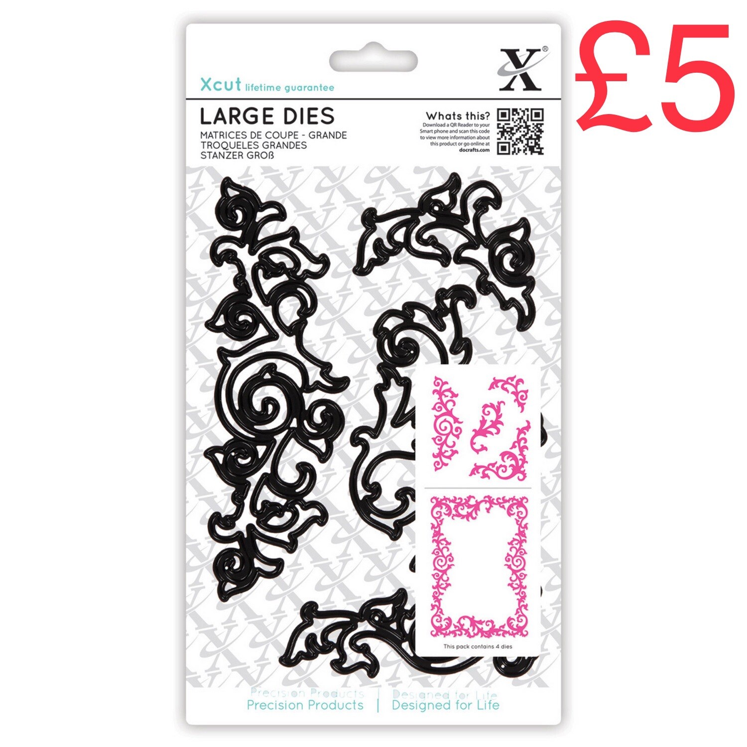 Xcut Large Dies Leafy Flourishes 4pcs