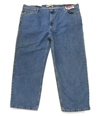 Levis 550 Relaxed Mens Jeans Big and Tall 50x30 Blue NWT Denim