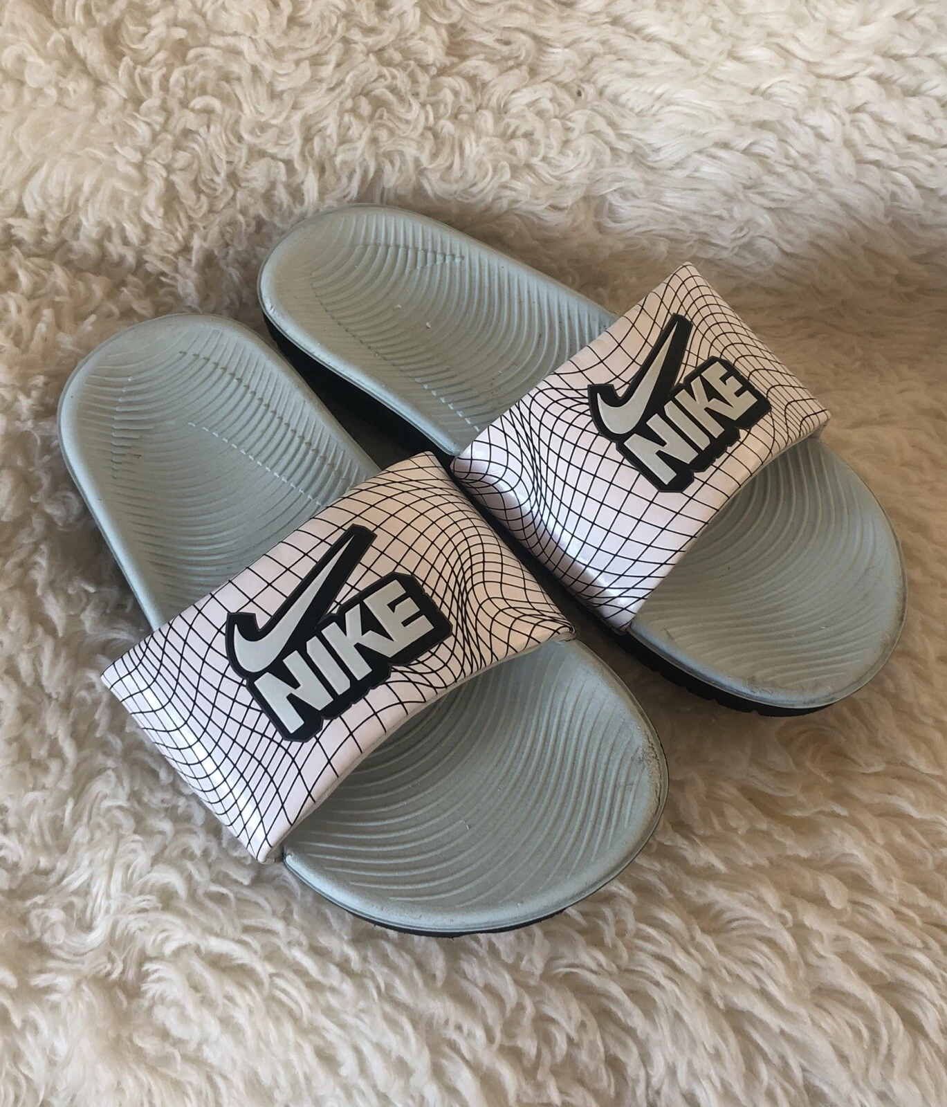Sandali Nike bambina 3 Kawa bianchi slide taglia 3 anni