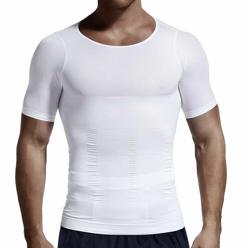 US Gynecomastia Compression Shirt Slimming Men Shapewear to Hide Man Boobs Moobs - Picture 5 of 46