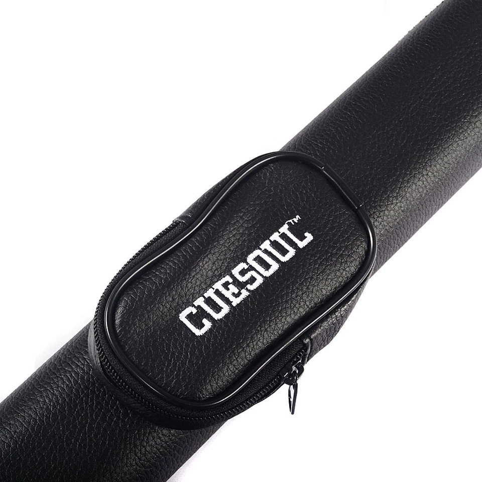 Estuche rígido para tacos de billar CUESOUL Professional 1x1 blanco y negro - Sostiene 1 trasero y 1 eje Foto 4 de 4