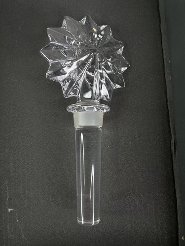 WATERFORD STAR OF ERIN CLEAR CRYSTAL BOTTLE STOPPER - Picture 3 of 4