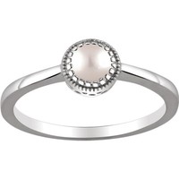 14k White Gold Freshwater Cultured Pearl June Ring Birthstone Comes All Sizes 14k White Gold Freshwater Cultured Pearl June Ring Birthstone Comes All Sizes