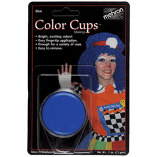 MEHRON BLUE COLOR CUP OIL BASED GREASE PAINT MAKEUP