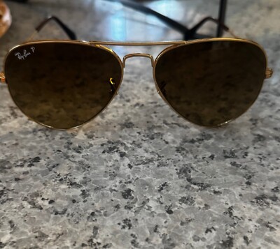 RayBan Aviator Sunglasses Gold/Brown (NEW only tried on) Men/Women