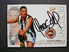 2003 SELECT XL DESTINY SIGNATURE CARD DS12 HEATH SCOTLAND  211/428