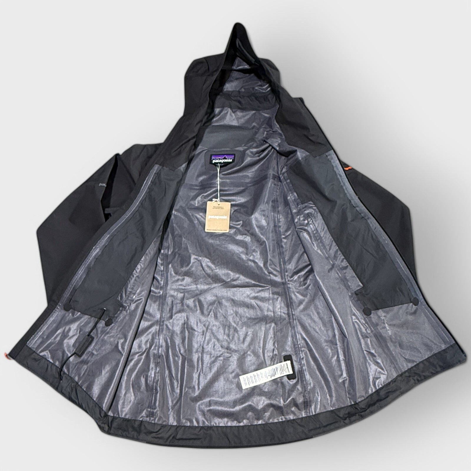 Patagonia Boulder Fork Rain Jacket Women's XS Forge Grey Waterproof H2No 85160 image 6