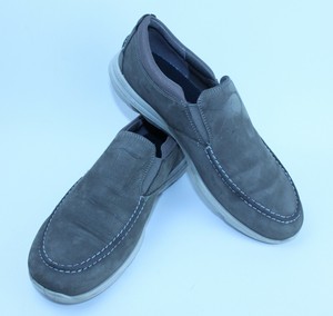ecco suede loafers