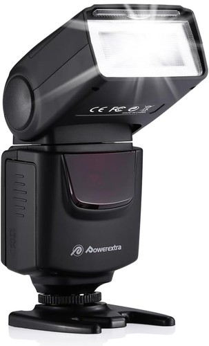 Powerextra Professional DF-400 Speedlite Camera Flash for Canon Nikon Pentax