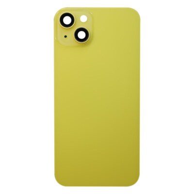 Back Glass with Camera Lenses MagSafe Magnets for Apple iPhone 14 Plus Yellow