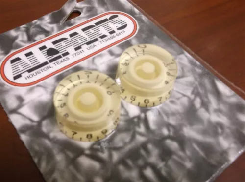 NEW - Speed Knobs (2) For Gibson Guitars, CTS Pots - CREAM