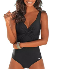 LASCANA Shaping Swimsuit Black - Size 14 B - ...