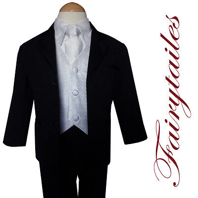 Gino Giovanni Boys Black Long Tie From Baby to Teen 