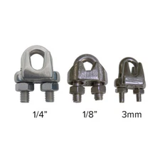 Paracord Planet Rope Clamps – Stainless Steel – 2 and 5 Packs – Multiple Sizes