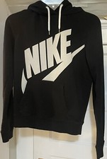 Nike Pullover Hoodie Black Youth Size XS 3/4 Hooded Sweatshirt