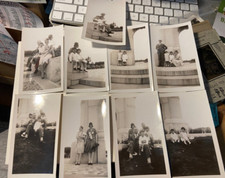 7 Vintage Early 1930's Family Photos Sam Houston statue Hermann Park Photograph