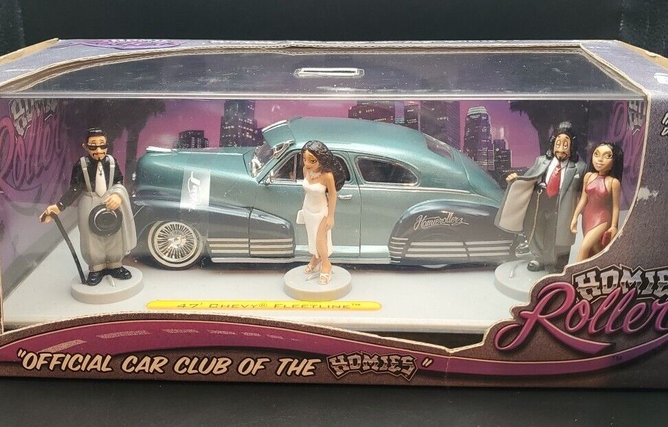 Homie Rollerz '47 Chevy Fleetline, 1:24 Scale, With 4 Homie Rollerz '47 Chevy Fleetline, 1:24 Scale, With 4